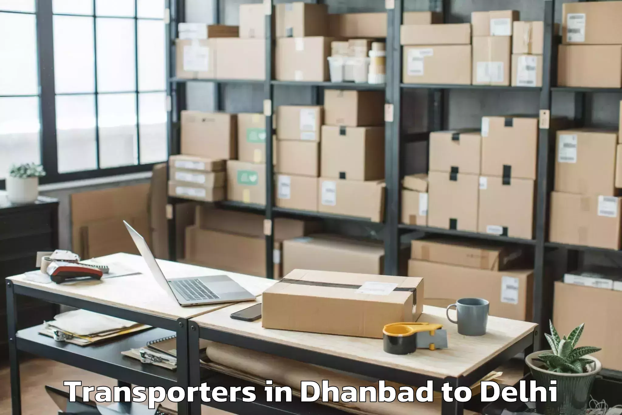 Quality Dhanbad to Naraina Transporters